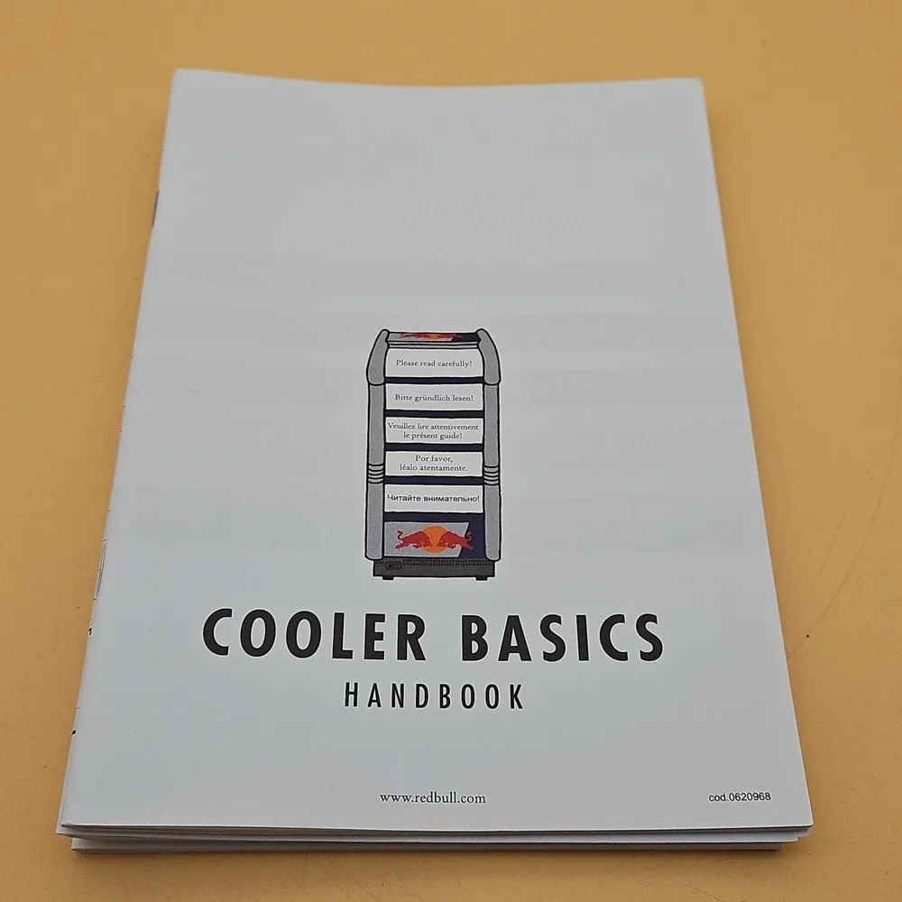 Rare Red Bull Cooler Basics Handbook Manual Refrigerator